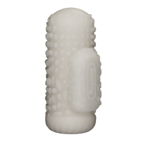 LoveToy Knights Ring Vibrating Dual Purpose Sleeve Drip White