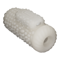 LoveToy Knights Ring Vibrating Dual Purpose Sleeve Drip White