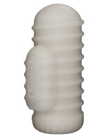 LoveToy Knights Ring Vibrating Dual Purpose Sleeve Wavy White