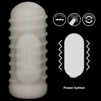 LoveToy Knights Ring Vibrating Dual Purpose Sleeve Wavy White