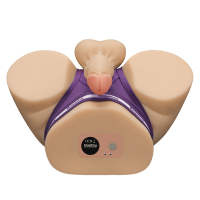LoveToy Streetgirls Dual Motor Sensation Pulse with Dildo - Nude