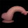 LoveToy - Power Cock 21,5cm - Vibrating Dual Desinty - Nude