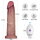 LoveToy Vibrating Sliding Skin Pro II with remote control - 9" / 23 cm Nude