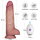 LoveToy Vibrating Sliding Skin Pro II with remote control - 8,5" / 22 cm Nude