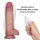 LoveToy Vibrating Sliding Skin Pro II with remote control - 8,5" / 22 cm Nude