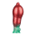LoveToy Dual Density  Inflatable Dildo 10" / 25 cm Red/Green