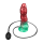 LoveToy Dual Density  Inflatable Dildo 10" / 25 cm Red/Green