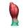 LoveToy Dual Density Inflatable Dildo 8" / 20 cm Red/Green