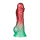 LoveToy Dual Density Inflatable Dildo 8" / 20 cm Red/Green