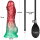 LoveToy Dual Density Inflatable Dildo 8" / 20 cm Red/Green
