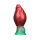 LoveToy Dual Density Inflatable Dildo 7,5" / 19 cm Red/Green