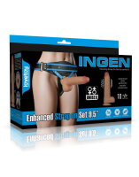 LoveToy Ingen Vibrating Enhanced Strap-on Set 9,5"/...