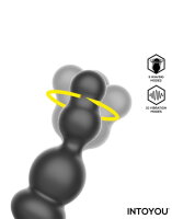 INTOYOU Klark Waving & Vibrating Anal Plug with Remote Black