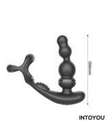 INTOYOU Klark Waving & Vibrating Anal Plug with Remote Black