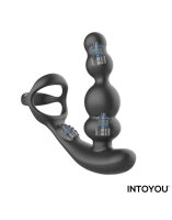 INTOYOU Klark Waving & Vibrating Anal Plug with Remote Black