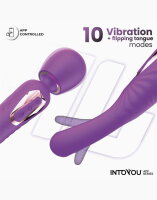 INTOYOU Salma Wand with Flipping Tongue (with App Control) Purple