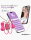 INTOYOU Tickly Nipple Clamps with Necklace (with App Control) - Pink