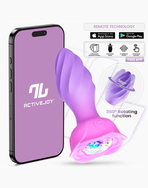 INTOYOU Moxy Butt Plug 360º Rotation (with App Control) Lila