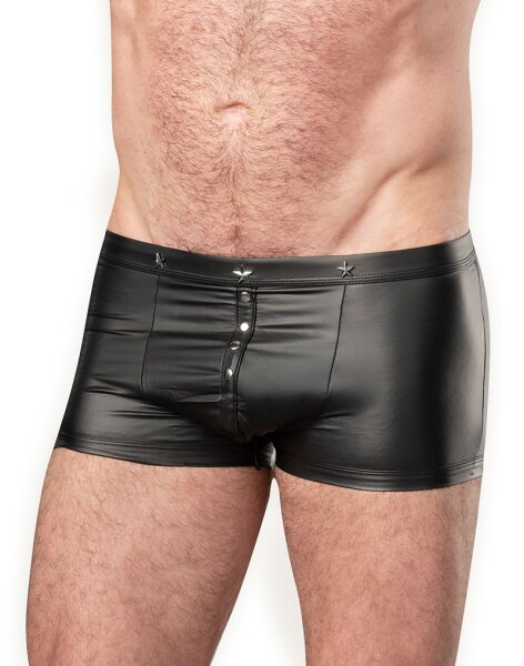 Amorable Wetlook-Shorts Schwarz M-L