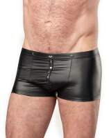Amorable Wetlook-Shorts Schwarz M-L