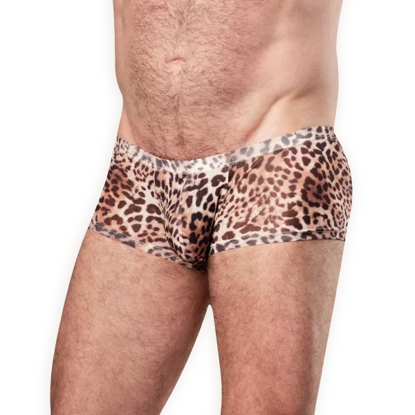 Amorable Transparente Leoparden-Shorts Mehrfarbig S-M