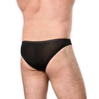 Amorable Slip mit offenem Schritt Schwarz One Size