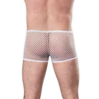 Amorable Netzshorts Weiß S-M