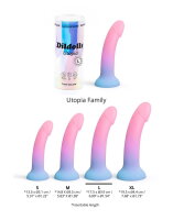 Love to Love Utopia Dildolls Size L Rose/Violet/Blue 19,5 cm