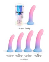 Love to Love Utopia Dildolls Size XL Rose/Violet/Blue 21 cm