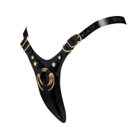 Strap-On-Me Faux Leather Harness Fabulous Black Gold One...