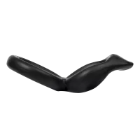 Rimba Silicone Penis Ring with Ball Ring Black Ø...