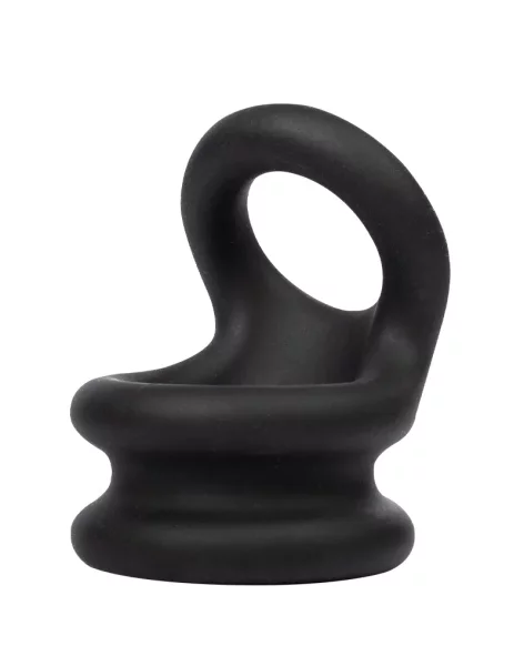 Rimba Silicone Penis Ring with Ball Ring Black Ø 2.5–3 cm