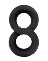 Rimba Penis Ring in Figure-8 Shape Silicone Black...