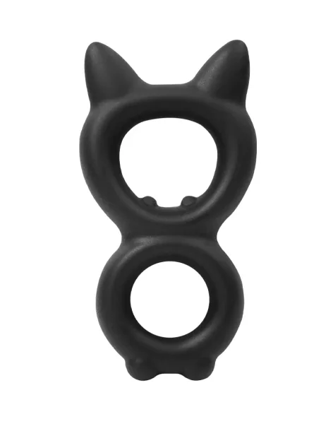 Rimba Kitty Ring in Figure-8 Shape Silicone Black Ø 2.5 cm