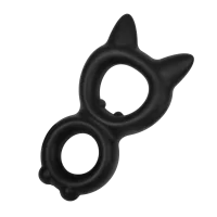 Rimba Kitty Ring in Figure-8 Shape Silicone Black...