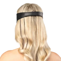 Rimba Leather Eye Mask Black