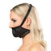 Rimba Ledermaulkorb Schwarz