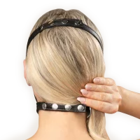 Rimba Ledermaulkorb Schwarz