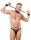 Rimba Adjustable Spreader Bar with Neck and Hand Cuffs Black Silver