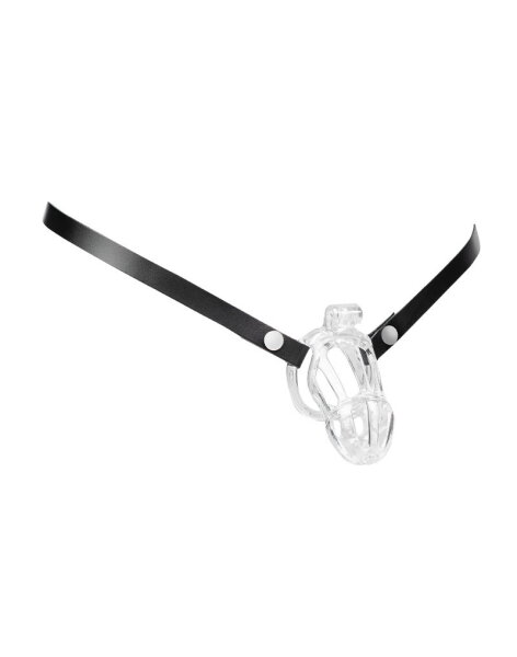 Rimba Leder-Hüftgurt für Peniskäfige Schwarz Plus Size