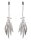 Rimba Nipple Clamps with Feathers Silver