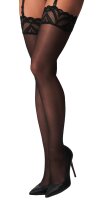 Obsessive Lecille Strap Stockings Black 2XL-3XL