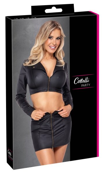 Cottelli Collection Top und Rock schwarz L