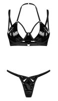 Obsessive Keira Lise 2-teiliges Set aus BH und String Schwarz L-XL
