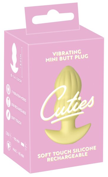 You2Toys Cuties Vibrating Plug Yellow