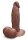 B-Vibe Slipskin Realistic Silicone Dildo 6 Inch Girthy Brown