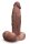 B-Vibe Slipskin Realistic Silicone Dildo 7 Inch Girthy Brown