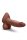 B-Vibe Slipskin Realistic Silicone Dildo 7 Inch Girthy Brown