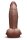 B-Vibe Slipskin Realistic Silicone Dildo 7 Inch Girthy Brown