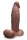 B-Vibe Slipskin Realistic Silicone Dildo 8 Inch Girthy Brown
